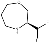 1,4-Oxazepine, 3-(difluoromethyl)hexahydro-, (3S)- Structure