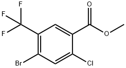 2-氯-4-溴-5-三氟甲基苯甲酸甲酯, 2167951-05-3, 结构式