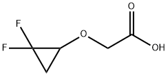 Acetic acid, 2-[(2,2-difluorocyclopropyl)oxy]- Struktur