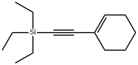 Cyclohexene, 1-[2-(triethylsilyl)ethynyl]- 化学構造式