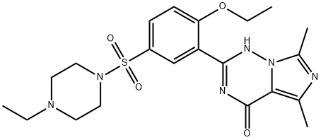 7-Despropyl 7-Methyl Vardenafil 化学構造式