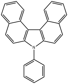 7H-Dibenzo[c,g]carbazole, 7-phenyl- Struktur