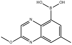 Boronic acid, B-(2-methoxy-7-methyl-5-quinoxalinyl)-,2172977-39-6,结构式