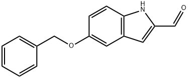 2-(5-benzyloxyindole)carboxyaldehyde 化学構造式