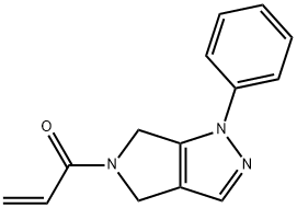 2188979-34-0 1-{1-phenyl-1H,4H,5H,6H-pyrrolo[3,4-c]pyrazol-5-y
l}prop-2-en-1-one