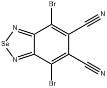 2,1,3-Benzoselenadiazole-5,6-dicarbonitrile, 4,7-dibromo- Struktur