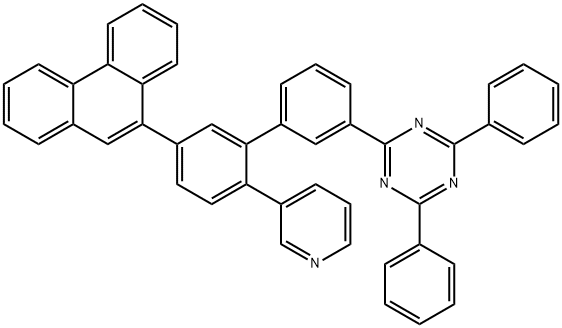 2',1'']terphenyl-3''-yl)-4,6-diphenyl-[1,3,5]triazine 化学構造式