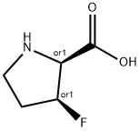 D-Proline, 3-fluoro-, (3S)-rel- Structure