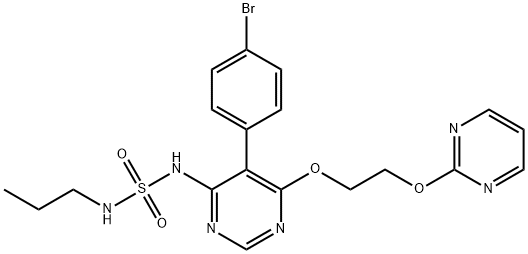 2211059-00-4 N-[5-(4-Bromophenyl)-6-[2-(2-pyrimidinyloxy)ethoxy]-4-pyrimidinyl]-N''-propyl-sulfamide