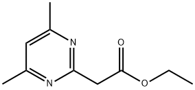 2-Pyrimidineacetic acid, 4,6-dimethyl-, ethyl ester 结构式