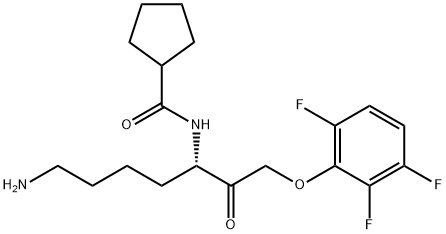 Cyclopentanecarboxamide, N-[(1S)-5-amino-1-[2-(2,3,6-trifluorophenoxy)acetyl]pentyl]-|化合物 ATUZAGINSTAT