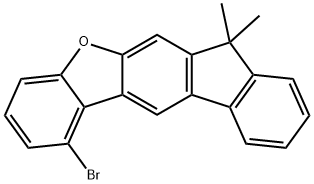 7H-Benzo[b]fluoreno[3,2-d]furan, 1-bromo-7,7-dimethyl- Structure