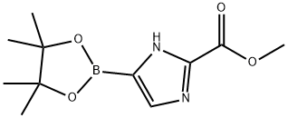 1H-Imidazole-2-carboxylic acid, 5-(4,4,5,5-tetramethyl-1,3,2-dioxaborolan-2-yl)-, methyl ester Structure