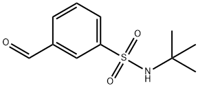 Benzenesulfonamide, N-(1,1-dimethylethyl)-3-formyl- 化学構造式