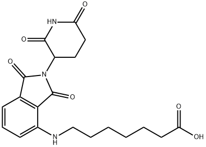 Heptanoic acid, 7-[[2-(2,6-dioxo-3-piperidinyl)-2,3-dihydro-1,3-dioxo-1H-isoindol-4-yl]amino]-,2225940-50-9,结构式