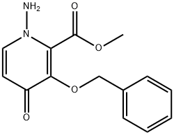 1-氨基-3-(苄氧基)-4-氧代-1,4-二氢吡啶-2-羧酸甲酯 结构式