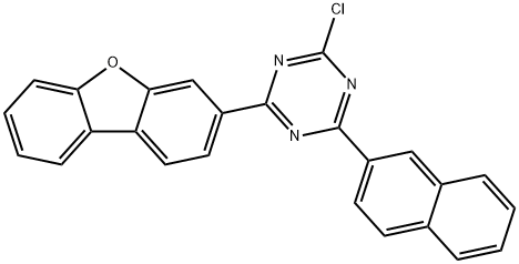 2-chloro-4-(3-dibenzofuranyl)-6-(2-naphthalenyl)-1,3,5-Triazine,2226747-69-7,结构式