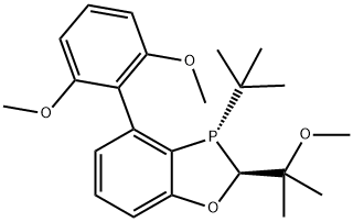 (2S,3S)-3-(tert-butyl)-4-(2,6-dimethoxyphenyl)-2-(2-methoxypropan-2-yl)-2,3-dihydrobenzo[d][1,3]oxaphosphole 结构式