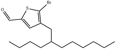 2-Thiophenecarboxaldehyde, 5-bromo-4-(2-butyloctyl)- Structure