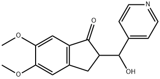 2-(Hydroxy(pyridin-4-yl)methyl)-5,6-dimethoxy-2,3-dihydro-1H-inden-1-one Structure