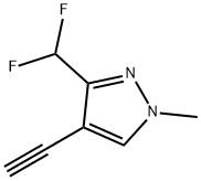 3-(二氟甲基)-4-乙炔基-1-甲基-1H-吡唑,2228148-61-4,结构式