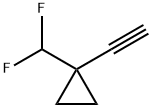 Cyclopropane, 1-(difluoromethyl)-1-ethynyl- Struktur