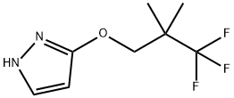 3-(3,3,3-Trifluoro-2,2-dimethylpropoxy)-1H-pyrazole, 2229861-15-6, 结构式