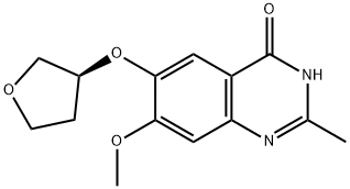 (S)-7-methoxy-2-methyl-6-((tetrahydrofuran-3-yl)oxy)quinazolin-4(3H)-one, 2230840-12-5, 结构式