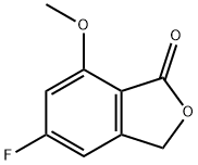 1(3H)-Isobenzofuranone, 5-fluoro-7-methoxy- Struktur