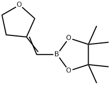 1,3,2-Dioxaborolane, 2-[(dihydro-3(2H)-furanylidene)methyl]-4,4,5,5-tetramethyl- 化学構造式