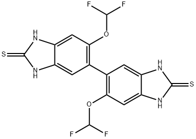 [5,5'-Bi-2H-benzimidazole]-2,2'-dithione, 6,6'-bis(difluoromethoxy)-1,1',3,3'-tetrahydro-|泮托拉唑杂质27