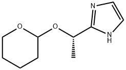 1H-Imidazole, 2-[(1S)-1-[(tetrahydro-2H-pyran-2-yl)oxy]ethyl]- Struktur