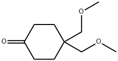 Cyclohexanone, 4,4-bis(methoxymethyl)- 化学構造式