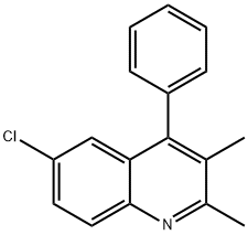 Quinoline, 6-chloro-2,3-dimethyl-4-phenyl- 结构式