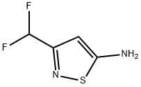 3-(DIFLUOROMETHYL)ISOTHIAZOL-5-AMINE 结构式