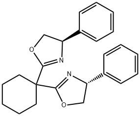 Oxazole, 2,2'-cyclohexylidenebis[4,5-dihydro-4-phenyl-, (4R,4'R)- Structure