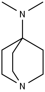 1-Azabicyclo[2.2.2]octan-4-amine, N,N-dimethyl- 化学構造式