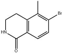 1(2H)-Isoquinolinone, 6-bromo-3,4-dihydro-5-methyl- Struktur