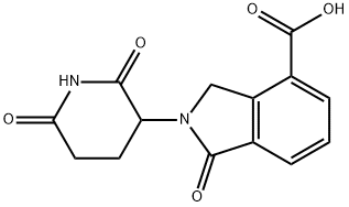 2-(2,6-二氧代-3-哌啶基)-2,3-二氢-1-氧代-1H-异吲哚-4-羧酸,2287259-68-9,结构式
