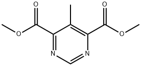 Dimethyl 5-methylpyrimidine-4,6-dicarboxylate 化学構造式