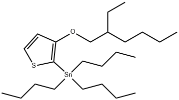 Stannane, tributyl[3-[(2-ethylhexyl)oxy]-2-thienyl]- Struktur