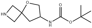 Carbamic acid, N-5-oxa-2-azaspiro[3.4]oct-7-yl-, 1,1-dimethylethyl ester Struktur