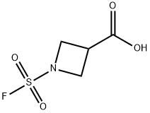 3-Azetidinecarboxylic acid, 1-(fluorosulfonyl)- 化学構造式