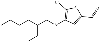 5-溴-4-((2-乙基己基)硫基)噻吩-2-甲醛, 2324882-95-1, 结构式