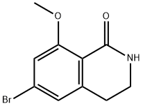 1(2H)-Isoquinolinone, 6-bromo-3,4-dihydro-8-methoxy- Struktur