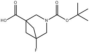 3-Azabicyclo[3.1.1]heptane-1,3-dicarboxylic acid, 5-fluoro-, 3-(1,1-dimethylethyl) ester,2344681-61-2,结构式