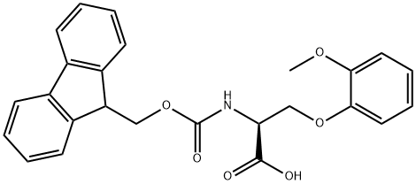 N-Fmoc-O-(2-methoxyphenyl)-L-serine Structure