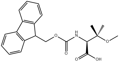 L-Allothreonine, N-[(9H-fluoren-9-ylmethoxy)carbonyl]-O,3-dimethyl- Struktur