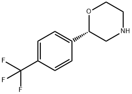 Morpholine, 2-[4-(trifluoromethyl)phenyl]-, (2S)- 化学構造式