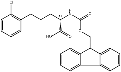 FMOC-(S)-2-氨基-5-(2-氯苯基)戊酸,2350064-89-8,结构式